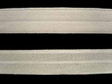 E073 13mm Silky Bridal White Soft Back Elastic. - Ribbonmoon