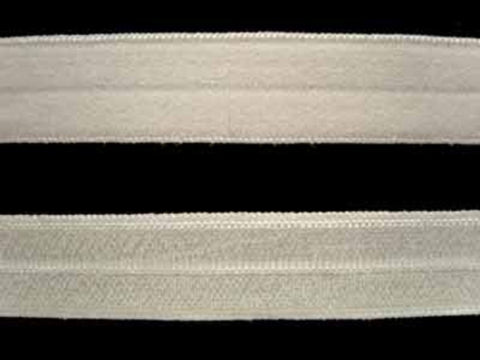 E073 13mm Silky Bridal White Soft Back Elastic. - Ribbonmoon