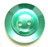 B8116 19mm Parakeet Green Pearlised Polyester 2 Hole Button - Ribbonmoon
