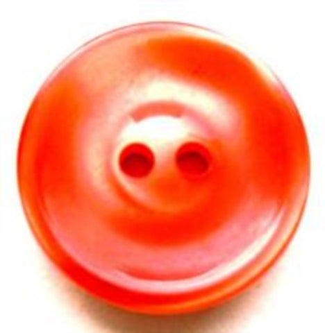 B13971 22mm Flame Otrange Chunky Pearlised 2 Hole Button - Ribbonmoon