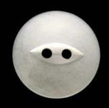 B2001 19mm Frost White 2 Hole Polyester Fish Eye Button - Ribbonmoon