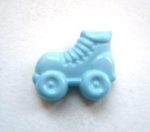 B8748 16mm Pale Blue Roller Skate Shaped Shank Button - Ribbonmoon