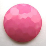 B14080 20mm Hot Pink Domed Honeycomb Shank Button - Ribbonmoon