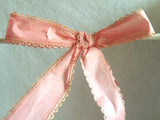 R5285 32mm Rose Pink Tough Stitchable Paper Based Fabric Ribbon, Wired - Ribbonmoon