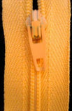 Z3738 YKK 21cm Pale Saffron Gold Nylon No.3 Closed End Zip, Cotton
