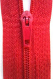 Z1798 18cm Misty Red Nylon Pin Lock No.3 Closed End Zip - Ribbonmoon