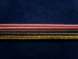 FT1230 11mm Metallic Gold, Grey and Rose Pink Corded Braid - Ribbonmoon