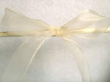 R4810 24mm Cream Nylon Super Sheer Ribbon - Ribbonmoon
