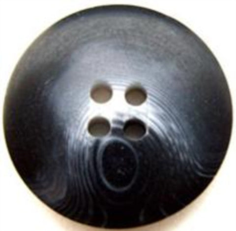 B10845 23mm Charcoal, Black, Grey and Natural Soft Sheen 4 Hole Button - Ribbonmoon