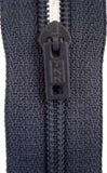 Z2822 YKK 15cm Dark Slate Grey Pin Lock No.3 Closed End Zip - Ribbonmoon
