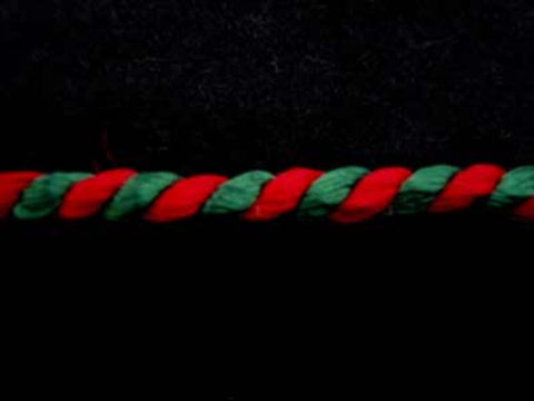 C058 3.5mm Scarlet Berry Red and Hunter Green Lacing Cord