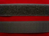 HL22 20mm Charcoal Grey Sew On Hook and Loop Fastening Tape - Ribbonmoon