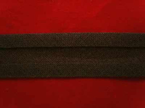 BB243 16mm Very Dark Brown 100% Cotton Bias Binding - Ribbonmoon