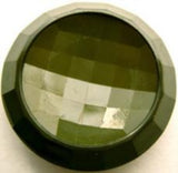 B14301 25mm Deep Cypress Green Golf Ball Finish Gloss Shank Button - Ribbonmoon