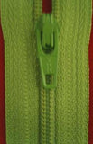 Z2663 YKK 16cm Dusky Lime Nylon No.3 Closed End Zip - Ribbonmoon