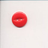 B9692 13mm Flame Red 2 Hole Polyester Fish Eye Button - Ribbonmoon