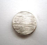B14454 15mm Heavy Metal Silver Textured Surface Blazer Shank Button