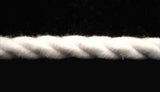 C459 9mm White Crepe Cord, 100% Natural Cotton - Ribbonmoon