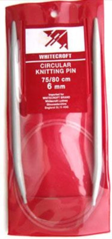 KP50 6mm x 75/80cm Circular Knitting Pin, Aluminium - Ribbonmoon