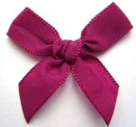 RB317 Wine 8mm Taffeta Ribbon Bow