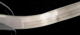 R7105 15mm SIlver Smooth Metallic Lurex Ribbon by Berisfords - Ribbonmoon
