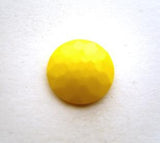 B9487 13mm Bright Yellow Domed Honeycomb Shank Button - Ribbonmoon