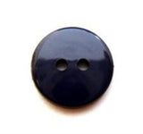 B7571 14mm Navy High Gloss 2 Hole Button - Ribbonmoon