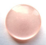 B12496 20mm Baby Pink Tinted Polyester Shank Button - Ribbonmoon