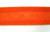 BB329 25mm Orange 100% Cotton Bias Binding Tape - Ribbonmoon