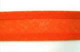 BB329 25mm Orange 100% Cotton Bias Binding Tape - Ribbonmoon