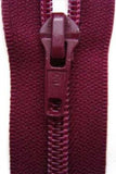 Z1191 Optilon 36cm Maroon Nylon No.5 Open End Zip - Ribbonmoon