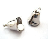 BELL09 10mm Silver Metal Liberty Bell - Ribbonmoon