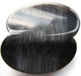 B17682 23mm Black and Greys Shape Button, Hole Built into the Back - Ribbonmoon