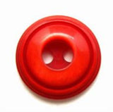 B7705 18mm Tonal Flame Red Pealised 2 Hole Button - Ribbonmoon