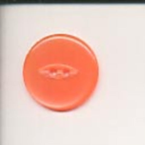 B12010 22mm Fluorescent Orange 2 Hole Polyester Fish Eye Button - Ribbonmoon