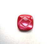 B12446 9mm Tonal Cardinal Red and Pink Pearlised Shank Button - Ribbonmoon