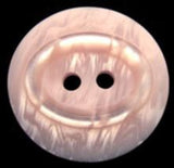 B11938 22mm Pale Pink Semi Pearlised Glossy Oval Centre 2 Hole Button - Ribbonmoon