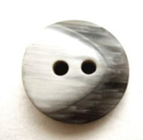 B8882 18mm Frosted Greys Chunky Gloss 2 Hole Button - Ribbonmoon