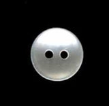 B2040C 10mm Pearlised White Polyester 2 Hole Shirt Buttons