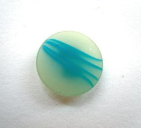 B9652 15mm Turquoise Ice Finish Shank Button - Ribbonmoon