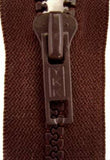 Z3815 45cm Congo Brown Very Chunky Plastic Teeth No.9 Open End Zip - Ribbonmoon