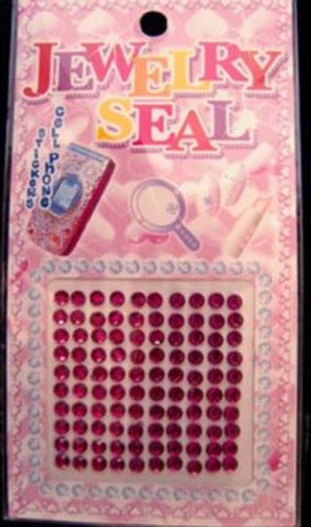STICKJEWEL19 4mm Fuchsia Pink Self Adhesive Diamonte Rhinestones - Ribbonmoon