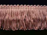 FT1431 4cm Deep Dusky Pink Dense Looped Dress Fringe - Ribbonmoon