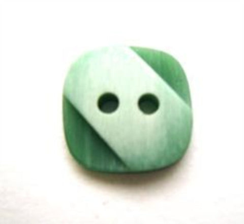 B9504 13mm Frosted Green Matt 2 Hole Button - Ribbonmoon