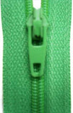 Z3407 YKK 25cm Bright Green Nylon No.3 Closed End Zip - Ribbonmoon