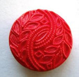 B8453 20mm Red Textured Shank Button - Ribbonmoon