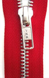 Z4798 36cm Red YKK Metal Teeth No.5 Open End Zip - Ribbonmoon