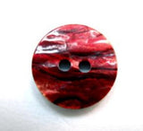 B16198 17mm Mixed Reds Textured Shell Effect 2 Hole Button - Ribbonmoon