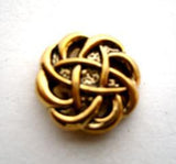 B9439 17mm Gilded Gold Poly Shank Button - Ribbonmoon