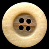 B1956 23mm Tonal Creams and Fawn 4 Hole Button, Lettered Rim - Ribbonmoon